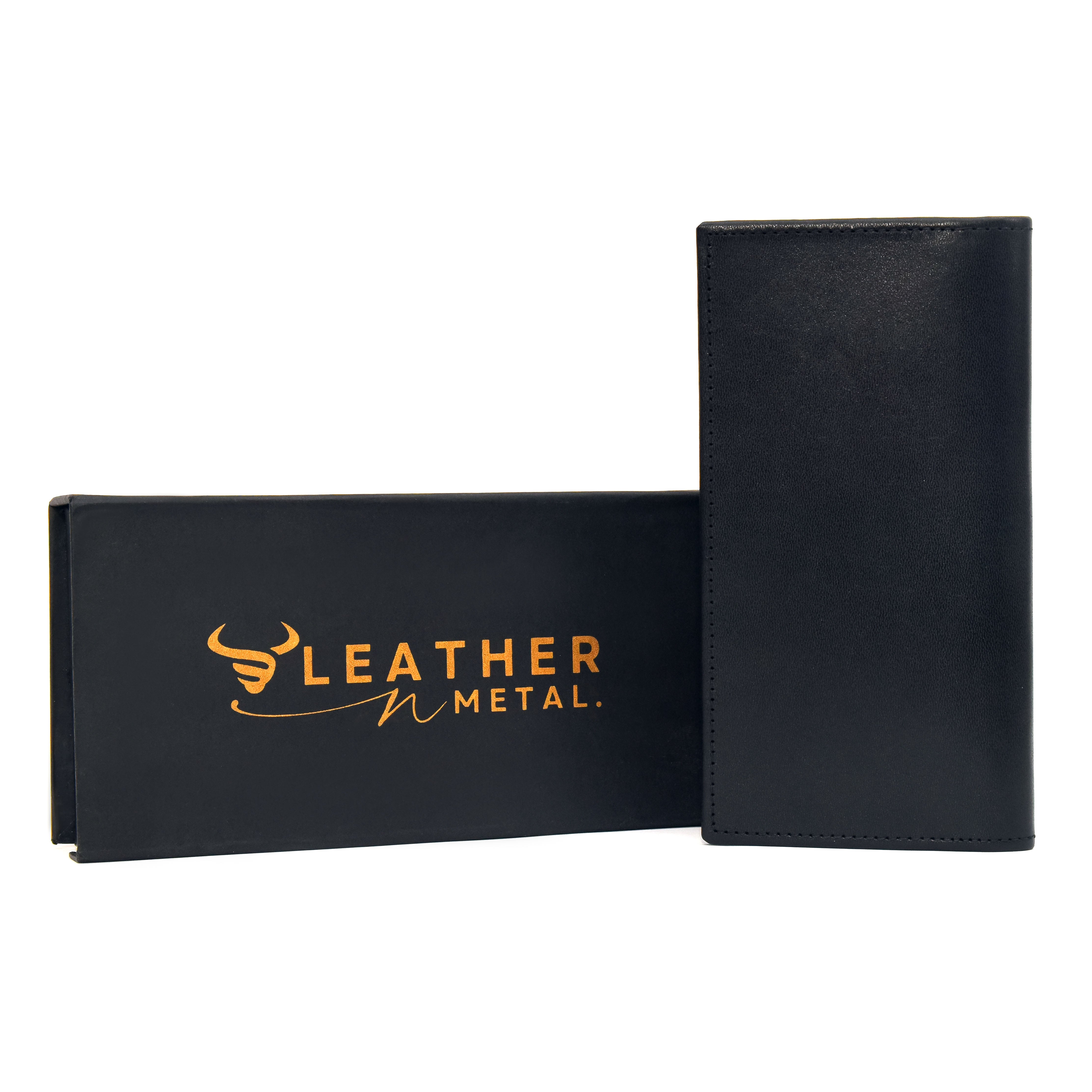 Cow Leather Long Wallet for Men & Women