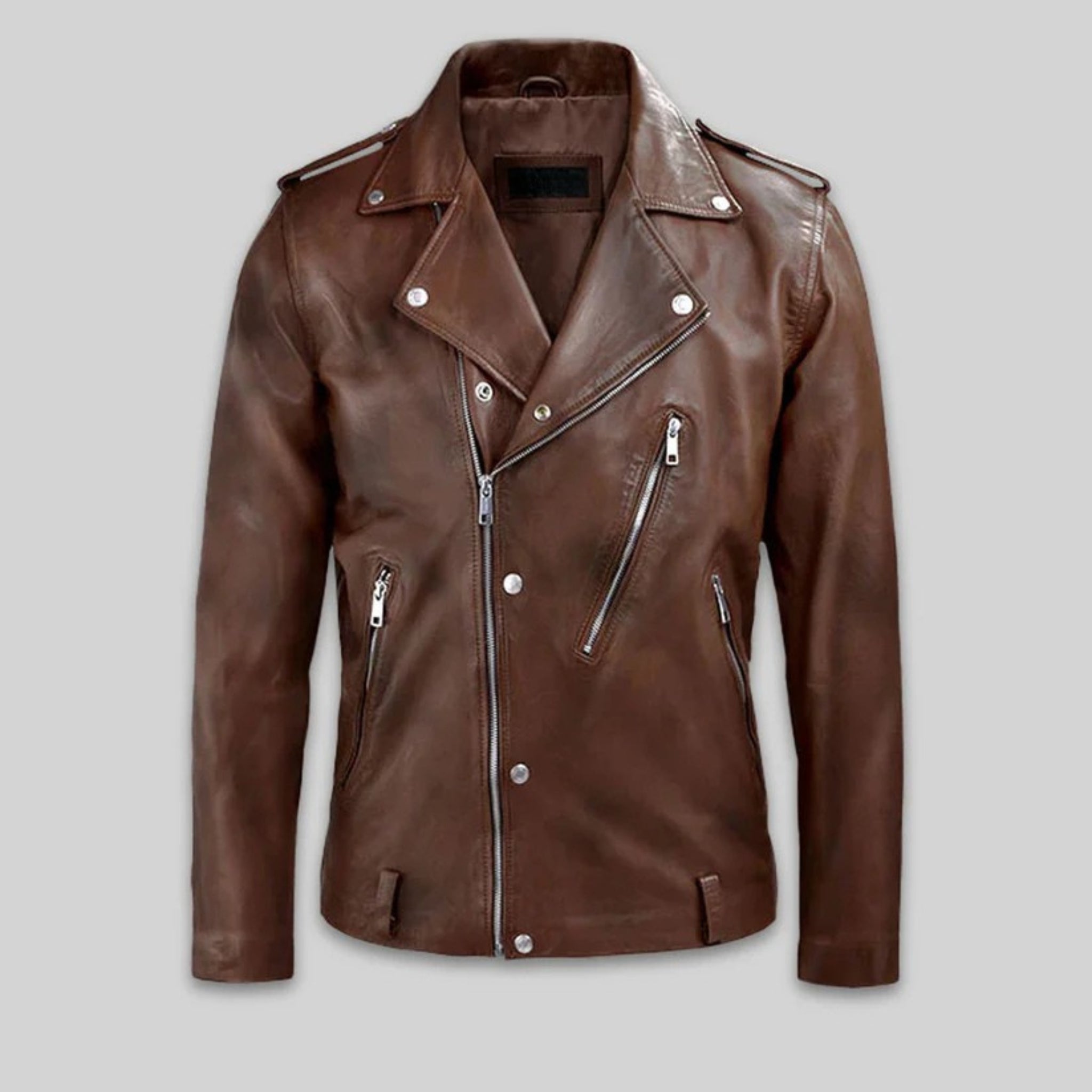 Leather Biker Jacket for Men