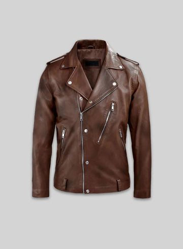 Leather Biker Jacket for Men
