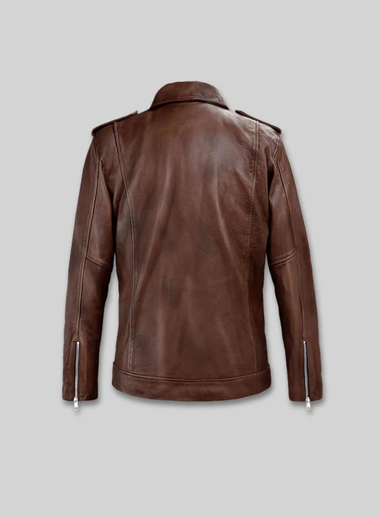 Leather Biker Jacket for Men