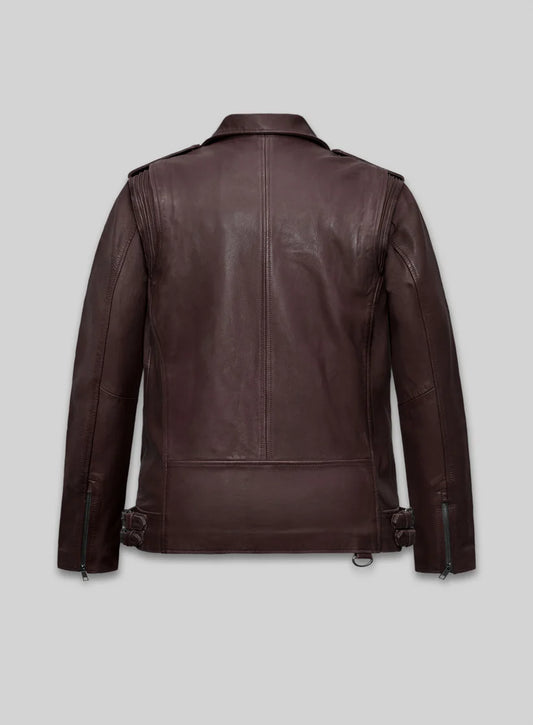 Falcon Burgundy Rider Leather Jacket