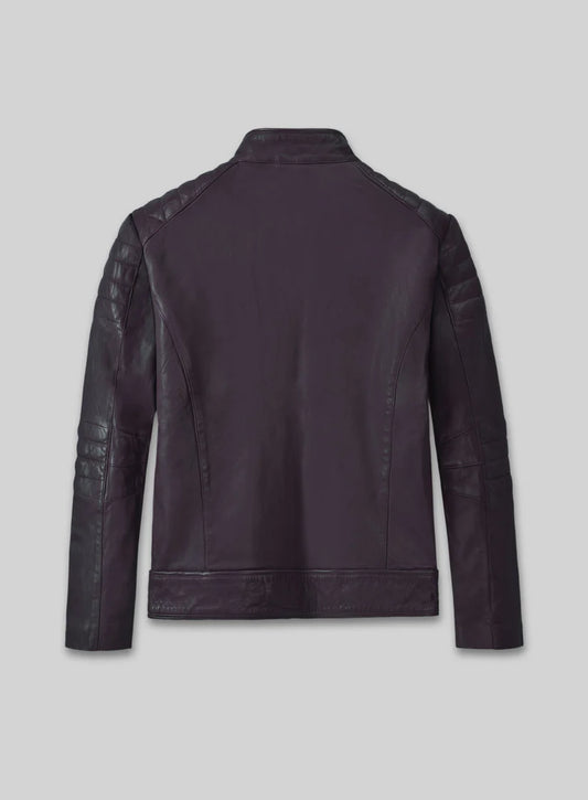 Cow Leather Moto Biker Jacket for Men